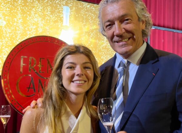 Emma et Gérard Bertrand au lancement de French Cancan