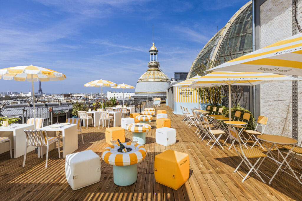 La tersasse du Le Veuve Clicquot Sun Club