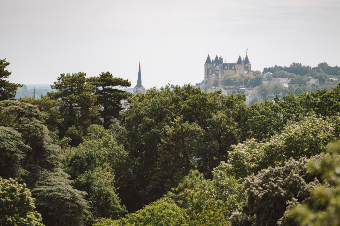 La Maison Langlois, avec la forêt devant