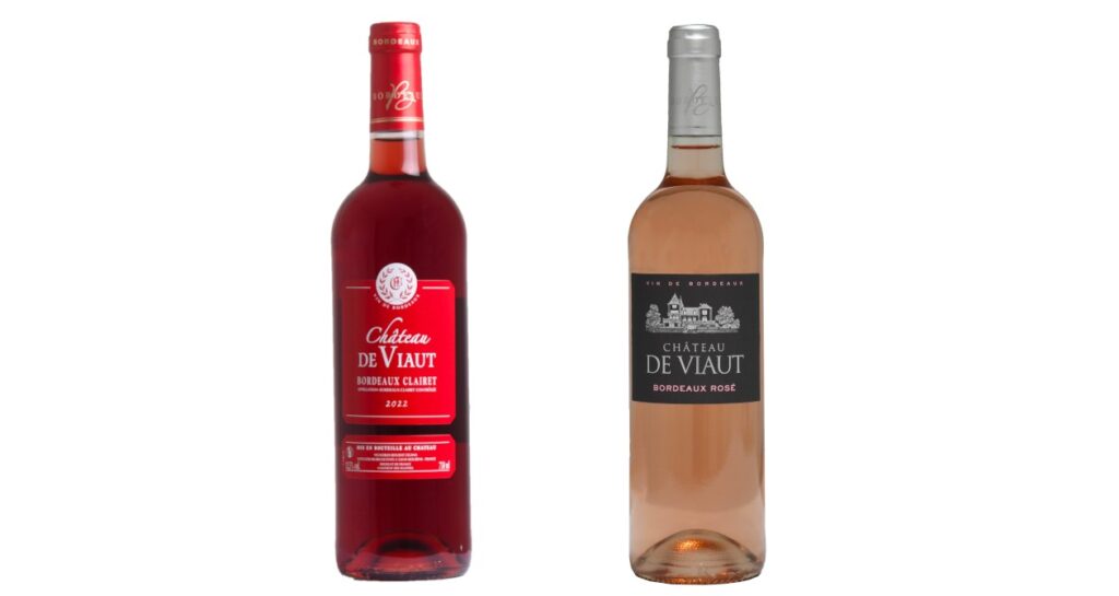 Château de Viaut - Bordeaux Clairet 2023 et Château de Viaut - Bordeaux Rosé 2023 