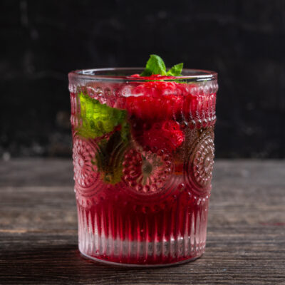 Verre de cocktail Blanche framboise