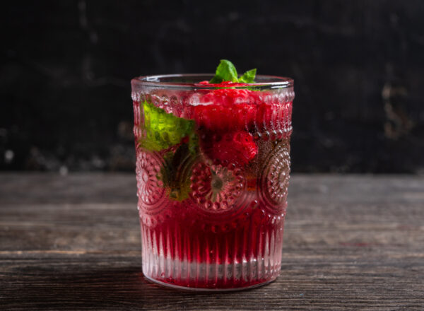 Verre de cocktail Blanche framboise