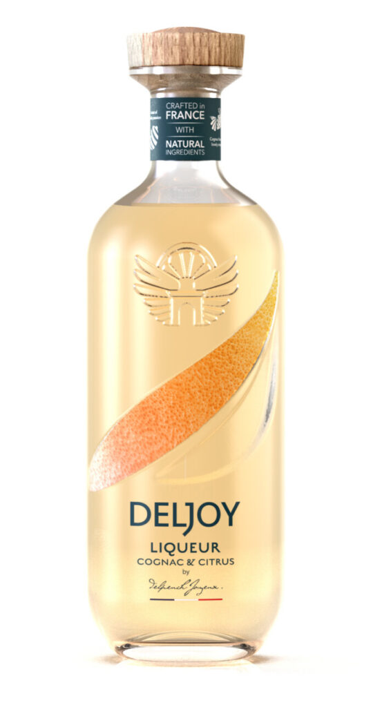 Liqueur Deljoy, cognac et citrus