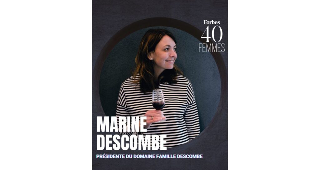 Marine Descombes, à la tête du Château Pougelon en Beaujolais, apparaît dans le classement des 40 femmes de l’année 2024 dans le magazine Forbes