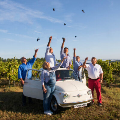 Domaines Fontana avec voiture