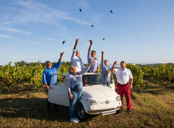 Domaines Fontana avec voiture