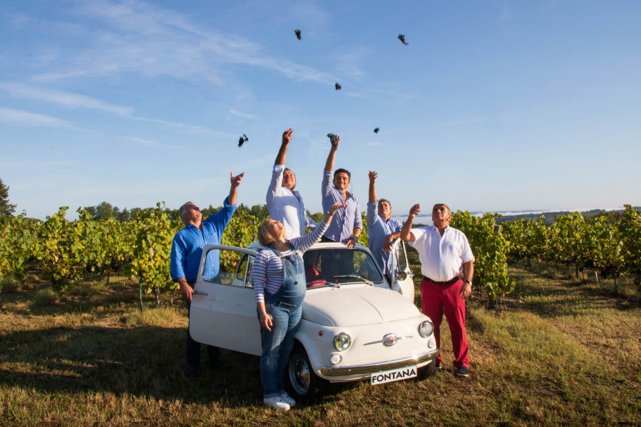 Domaines Fontana avec voiture