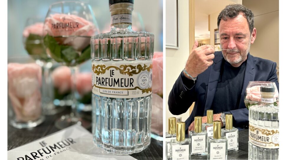 Le gin Le Parfumeur du groupe Vedrenne a été créé par le parfumeur et designer végétal Hervé Gambs