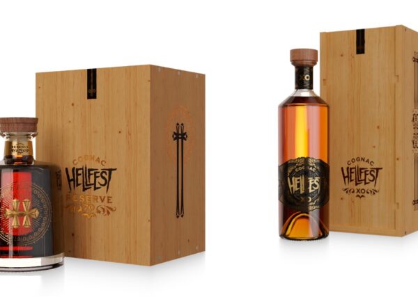 Flacons single Estate XO et Réserve 70 du Cognac Hellfest