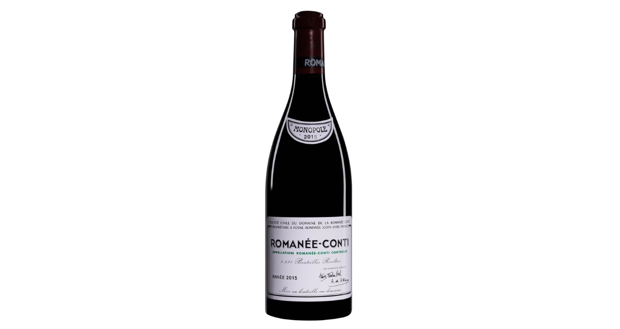 Bouteille de Romanée-Conti pour illustrer le réseau transnational de faussaires de Romanée-Conti démantelé