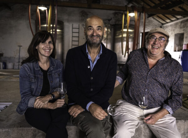 Géraldine Tridon, Philippe Feitussi et Jo Pithon, le trio du domaine alauda