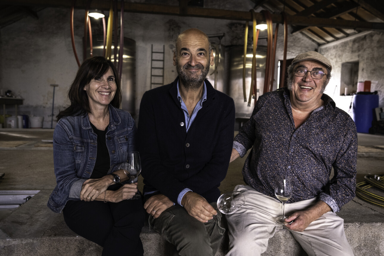 Géraldine Tridon, Philippe Feitussi et Jo Pithon, le trio du domaine alauda