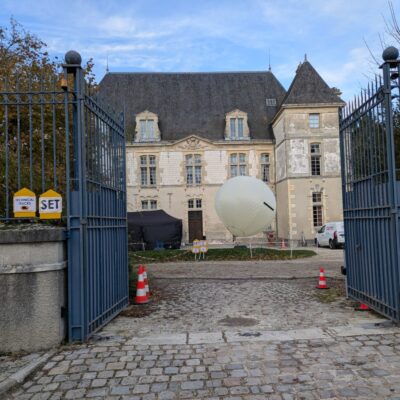 Château de Taissy, où Netflix tourne un film sur le champagne