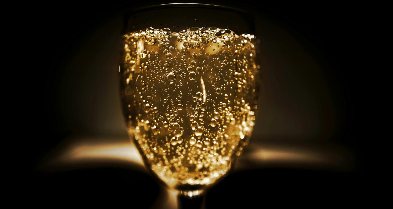 Bulles de champagne pour illustrer la hausse du prix champagne