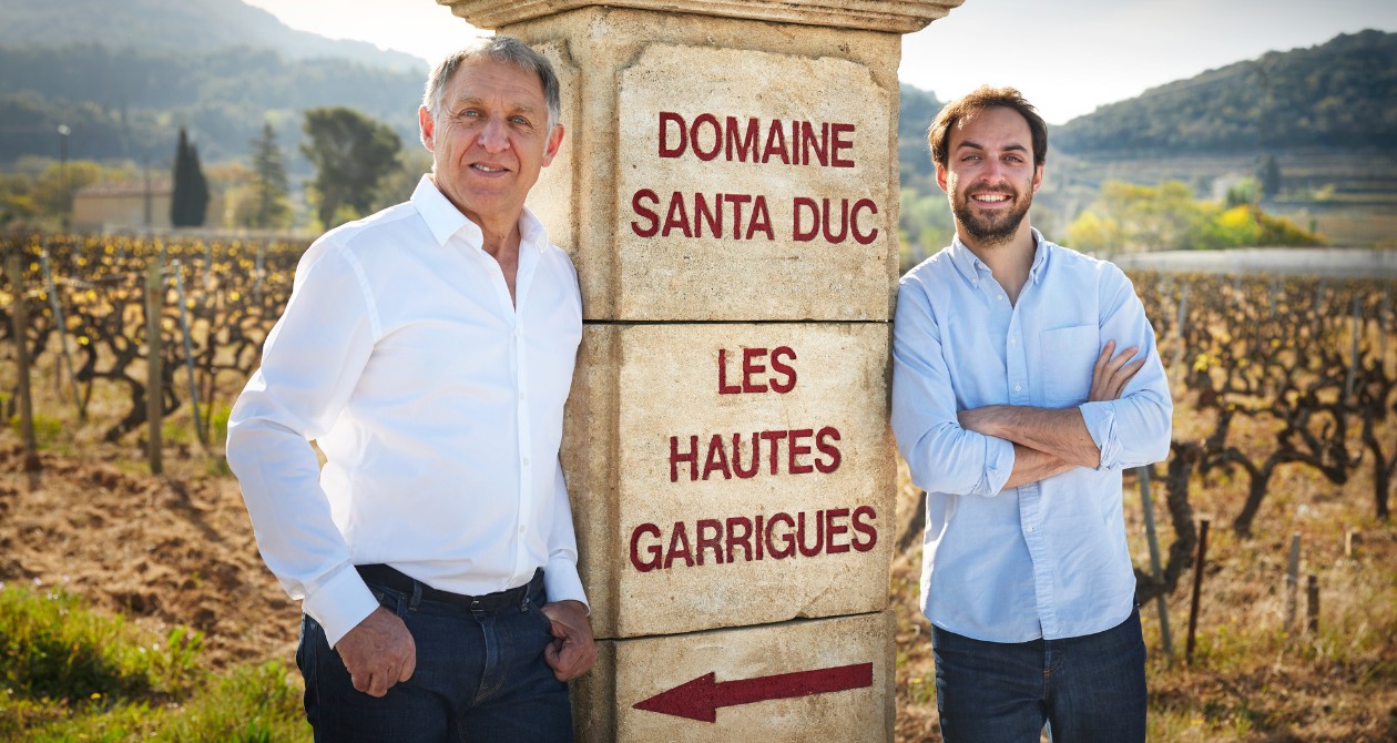 Yves et Benjamin Gras du domaine Santa Duc